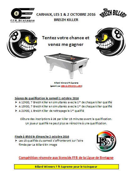 Affiche Breizh Killer 2016